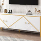 U-Can 70.9''Modern Minimalist TV Stand for TVs up to 75 Inches, Entertainment Center Media Console Cabinet with 2 Spacious Cabinets for Living room Livingsource
