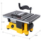 4" 90W Mini Table Saw Top Cut Off Miter Saw Multifunctional Desktop Saws w/ 3 Blades for Precision Cut Metal Wood Frame Molding Livingsource