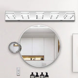 LED Modern Chrome Makeup Light, 5-Lights Acrylic Chrome Makeup Mirror Light - SolidRoot Buy Furniture USA
