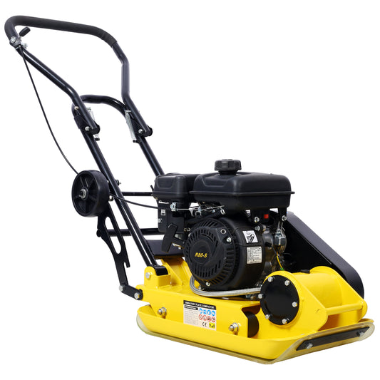 2.5HP Plate Compactor Gas 79.7cc 8200N Force Construction Concrete Tamper Machine Power Paver 19.3 x 12.6' Plate,EPA compliant SolidRoot Buy Furniture USA