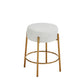 24" Tall, Round Bar Stools, Set of 2 - Contemporary upholstered dining stools for kitchens, coffee shops and bar stores - Includes sturdy hardware support legs Livingsource