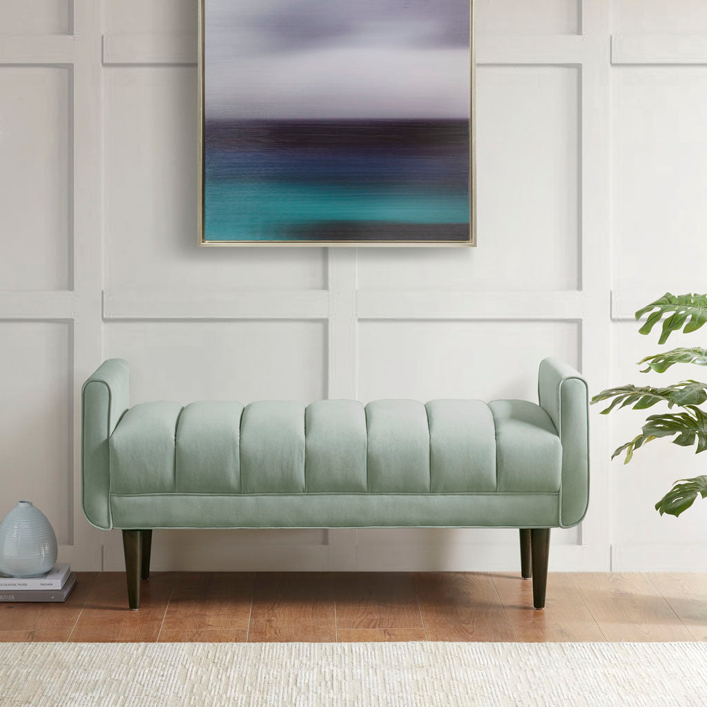 Upholstered Modern Accent Bench SolidRoot Buy Furniture USA