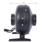 4-Inch 203 CFM Inline Duct Fan: Air Circulation Vent Blower for Hydroponics, Basements, and Kitchens Livingsource