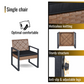 4-Piece Patio Furniture Set Outdoor Balcony Porch Garden Backyard Lawn Furniture Acacia Wood Table Top, Morden Black and Light Brown - SolidRoot Buy Furniture USA