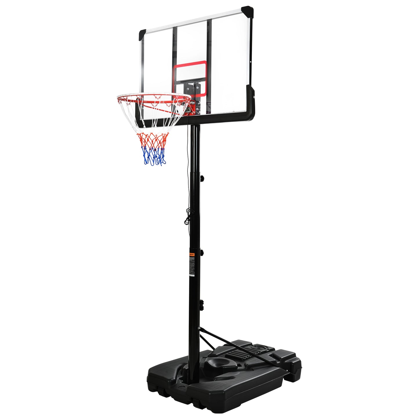 Portable Basketball Hoop Basketball System 6.6-10ft Height Adjustment for Youth Adults LED Basketball Hoop Lights, Colorful lights,Waterproof,Super Bright to Play at Night Outdoors,Good Gift for Kids