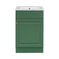 20" Bathroom Vanity with Sink, Vanity Cabinet with Door Shelf and Adjustable Shelf, Green Livingsource