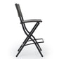 Outdoor Wicker Barstools Faux Rattan Patio Bar Stools Foldable Chair, Multibrown, Set of 2 - SolidRoot Buy Furniture USA