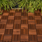 Acacia Wood Interlocking Deck Tiles Checker Pattern, 10PCS 12" x 12" Square Brown Acacia Hardwood Outdoor Flooring for Patio, Bancony, Pool Side,... - SolidRoot Buy Furniture USA