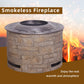 Stackstone Look Smokeless Firepit With Wood Pellet/Twig/Wood As The Fuel Livingsource