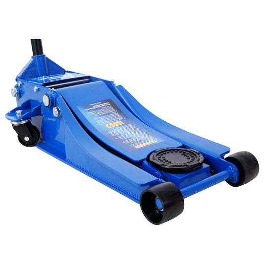 Low Profile Hydraulic Trolley Service/Floor Jack, 4 Ton (8000 lbs) Capacity, Lifting Range 2.5'-20',blue