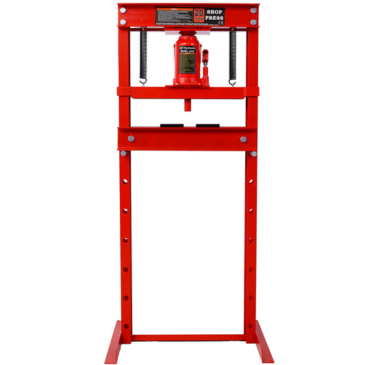 20 Ton Bottle Jack Shop Press, Bend, Straighten, or Press Parts, Install Bearings, U-Joints, Bushings, Ball Joints, and Pulleys,RED SolidRoot Buy Furniture USA