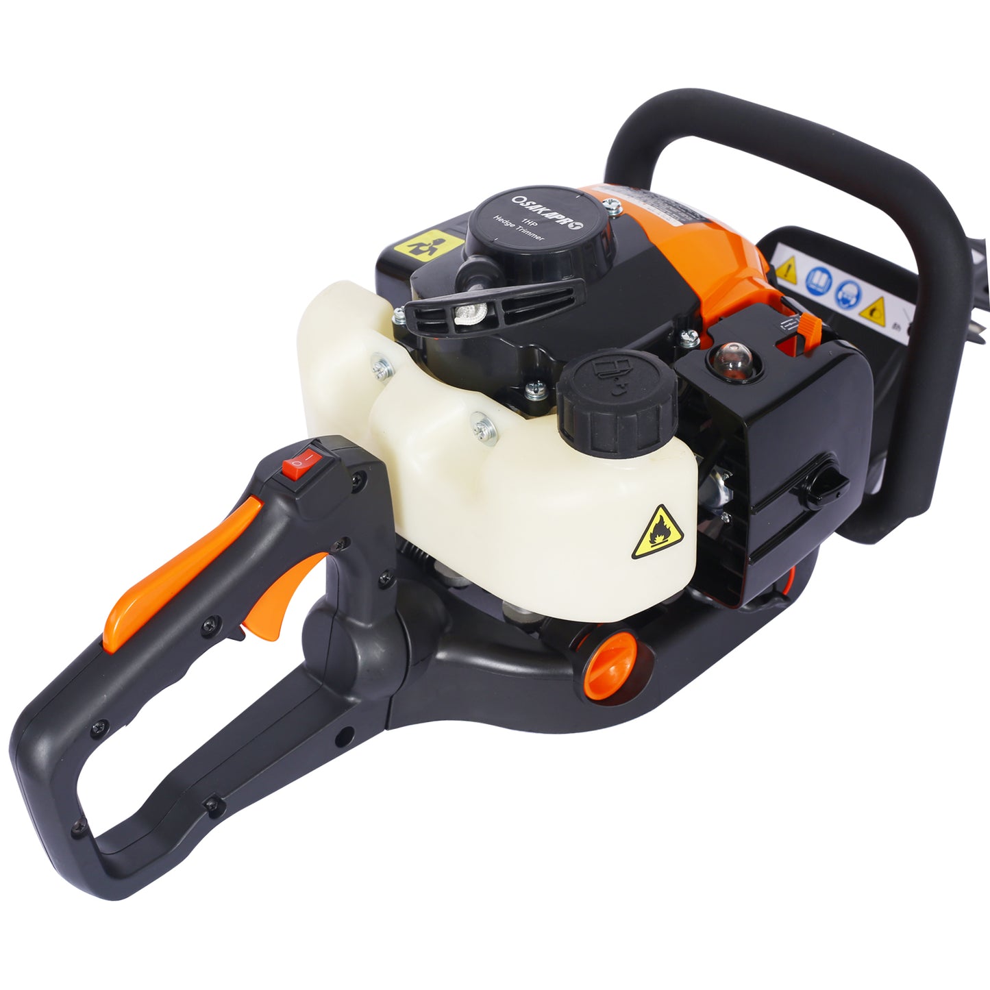 26cc 2 cycle gas powered hedge trimmer , double sided blade  24",recoil gasoline trim blade