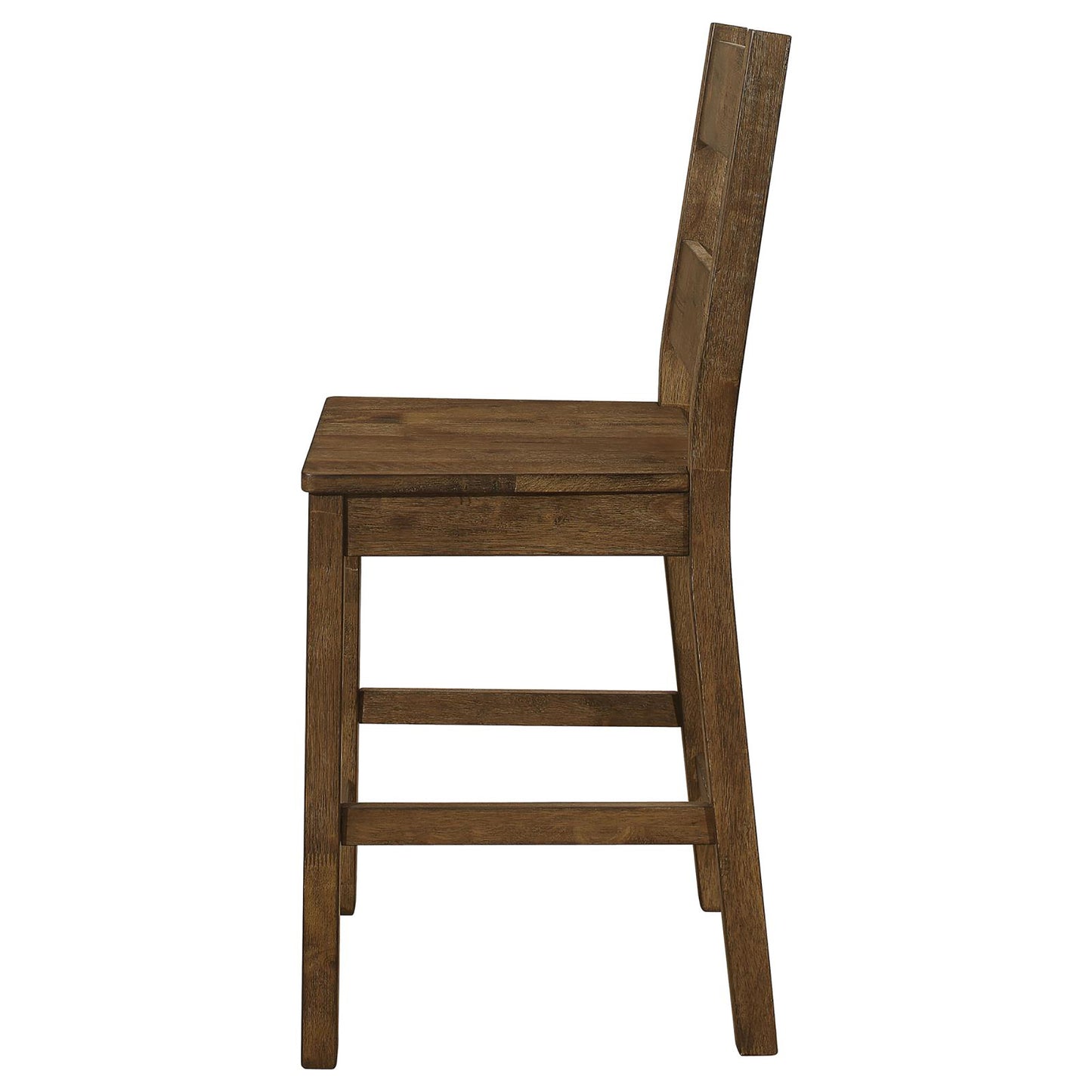 Rustic Golden Brown Ladder Back Counter Height Stools (Set of 2)