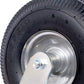 4PCS 10IN CASTER pneumatic tire(2PCS SWIVEL+2PCS RIGID), Caster Wheel, Swivel Plate, Steel Hub with Ball Bearings, 5/8-Inch Bore Centered Axle -black Livingsource