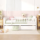 Full Size Daybed Wood Bed with Two Drawers , White - SolidRoot Buy Furniture USA