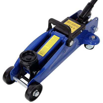 1.5 Ton Low Profile Hydraulic Trolle,Steel Racing Floor Jack,Lifting Range 5'-11.8', Blue Color SolidRoot Buy Furniture USA