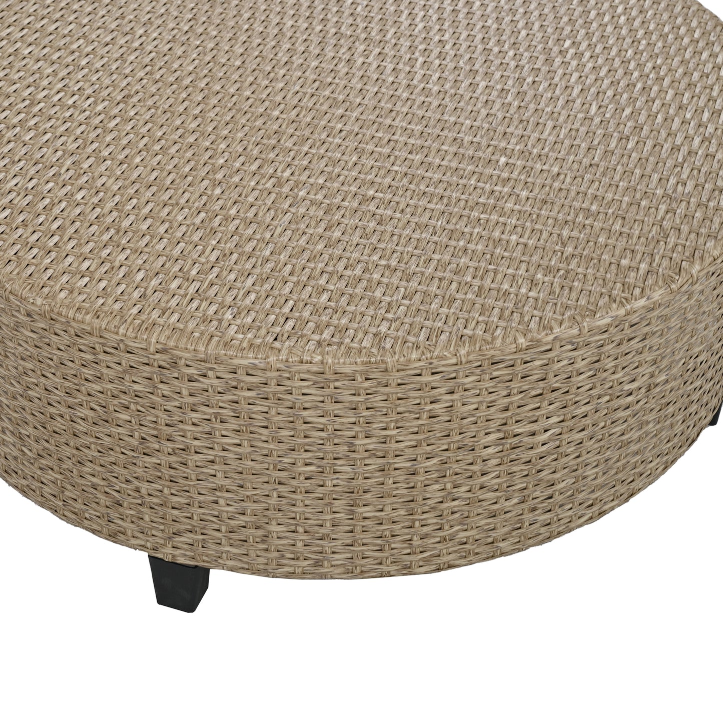 [VIDEO provided] U_Style 6 - Person Fan-shaped Rattan Suit Combination with Cushions and Table,Suitable for Garden