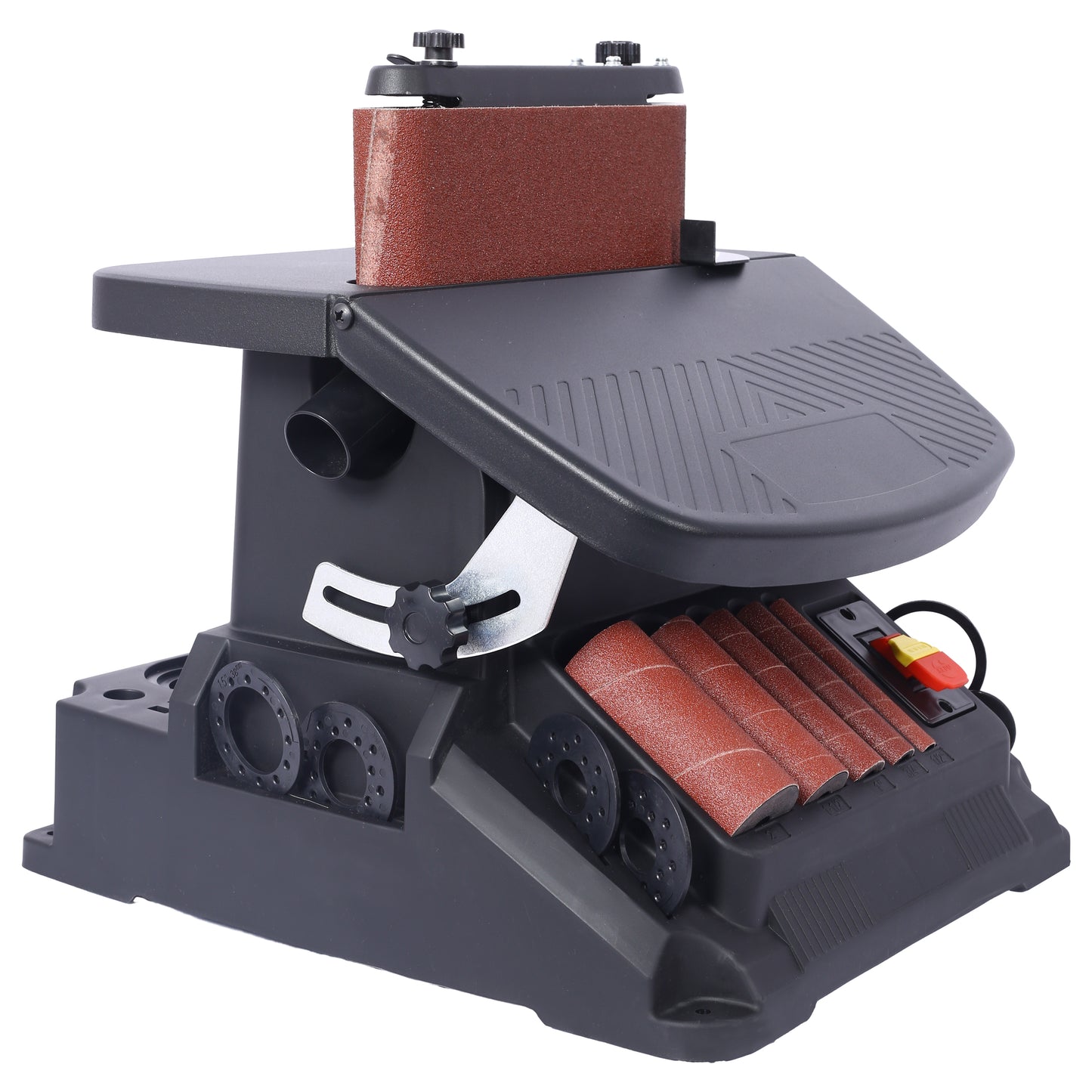 Vertical Oscillating Spindle Sander & Belt Sander, 2 IN 1 Combination Woodworking Machine