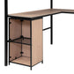 Metal Loft Bed with bookcase, desk and cabinet, Full, Black - SolidRoot Buy Furniture USA
