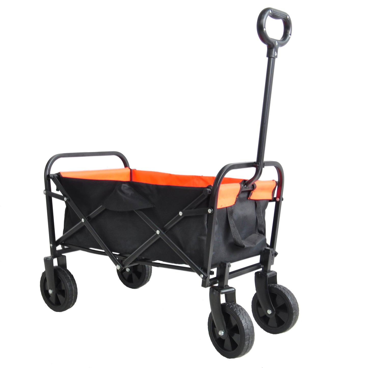 Compact Collapsible Wagon Garden Cart Shopping Cart Outdoor Camping Wagon Utility Cart