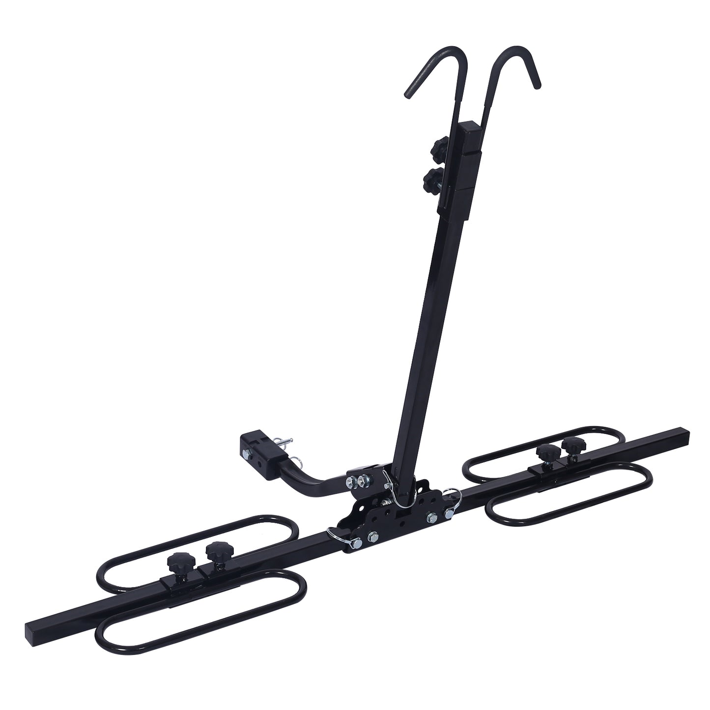 2 Bike Carrier Platform Hitch Rack Bicycle Rider Mount Fold Receiver 2"