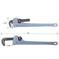 4PCS Aluminium Pipe Wrench Adjustable Jaw Plumbing Pipe Wrench (10" 14" 18" 24" inch) Pipe Wrench Set Livingsource