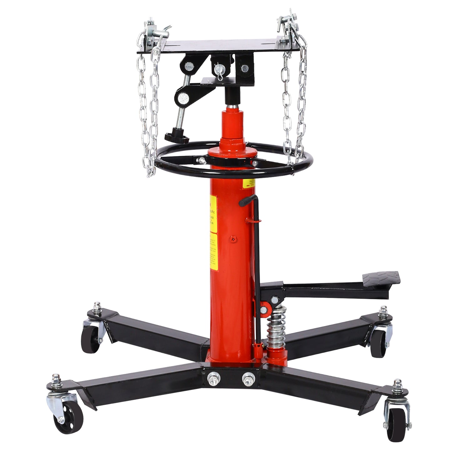 1660lbs Transmission Jacks , Hydraulic Transmission Jack 2 Stage Hydraulic w/ 360° for car lift 0.75 Ton