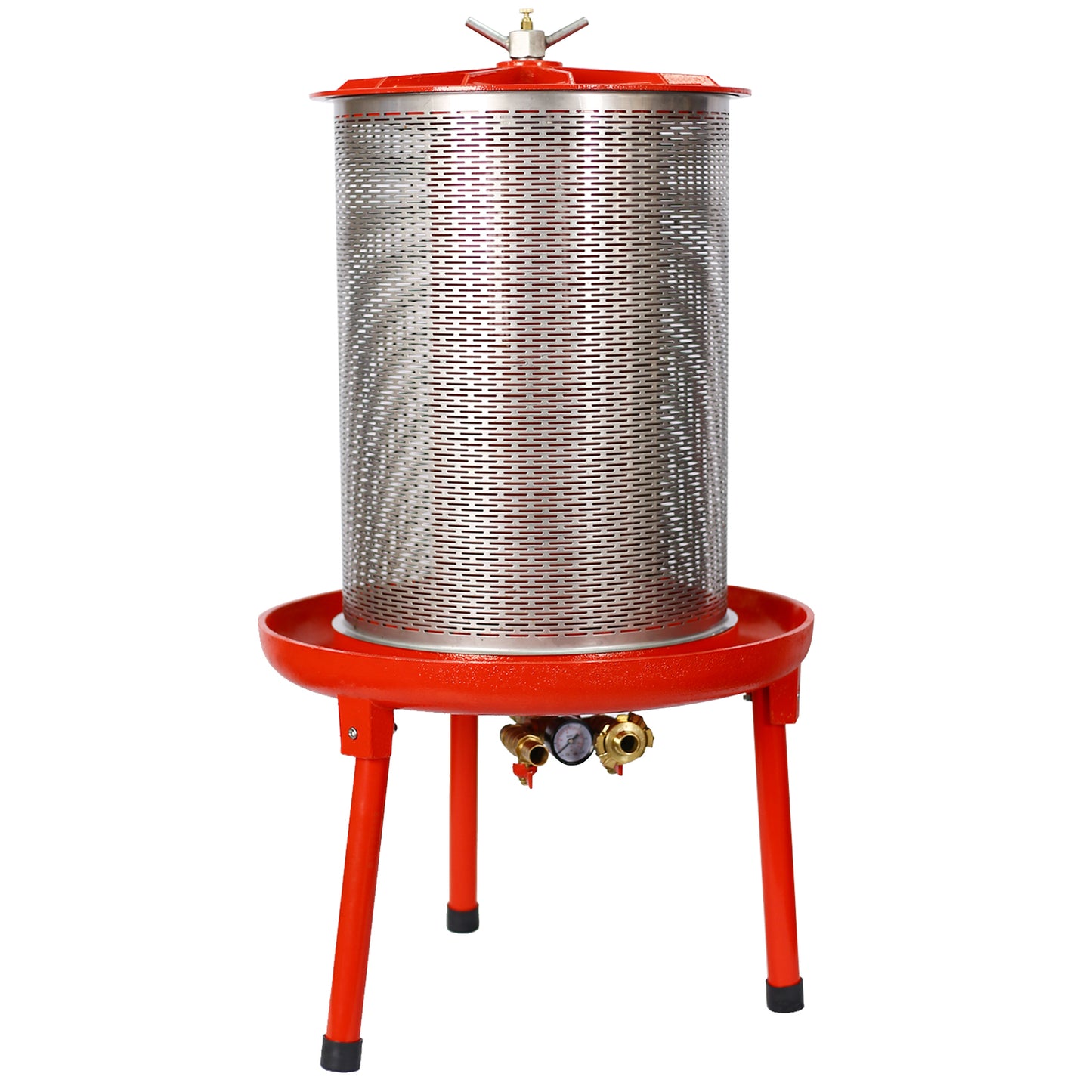 Hydraulic Fruit Wine Apple Press 5.3Gallon/20L -Stainless Steel for Wine Cider Making