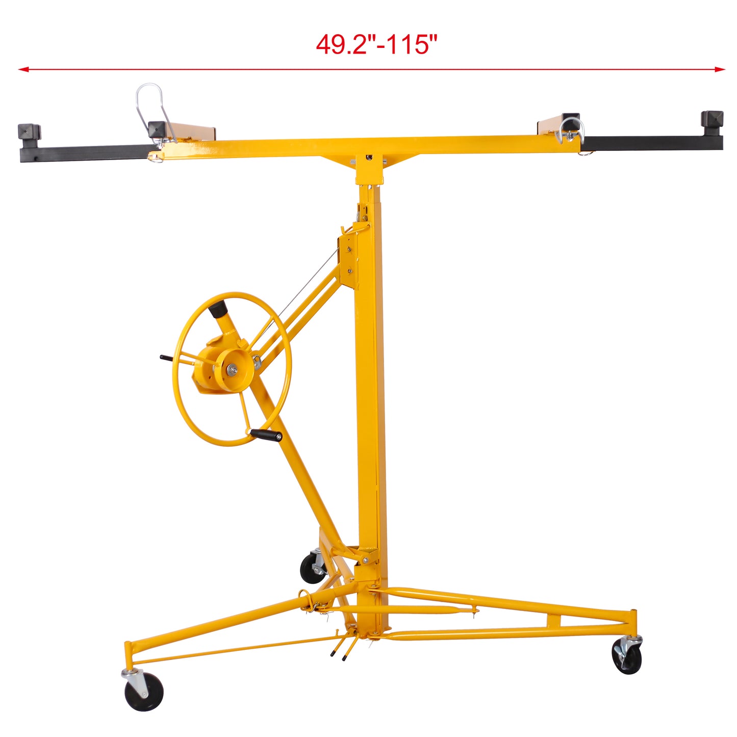 Drywall Lift Panel 11' Lift Drywall Panel Hoist Jack Lifter,yellow