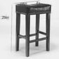 A&A Furniture,Counter Height 29" Bar Stools for Kitchen Counter Backless Faux Leather Stools Farmhouse Island Chairs (29 Inch, Gray, Set of 2) Livingsource