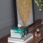 8.5" x 5" x 5" Bethany Aqua Jewelry Box, Stackable Decorative Storage Boxes With Lids - SolidRoot Buy Furniture USA