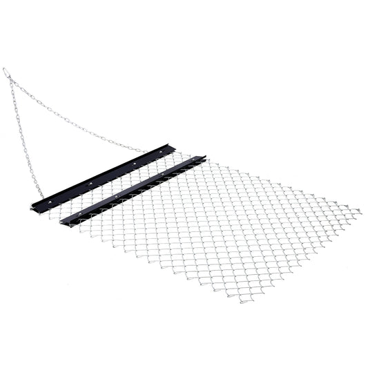ATV Drag Harrow 4'x5', Chain Harrow for Landscape Leveling or Sod Prepping, Durable UTV Tractor Attachment Seed Harrow for Gravel Driveway, Field, Yard, Farm, Garden Black - SolidRoot Buy Furniture USA