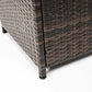 28inch Wicker Square Fire Pit Table - SolidRoot Buy Furniture USA