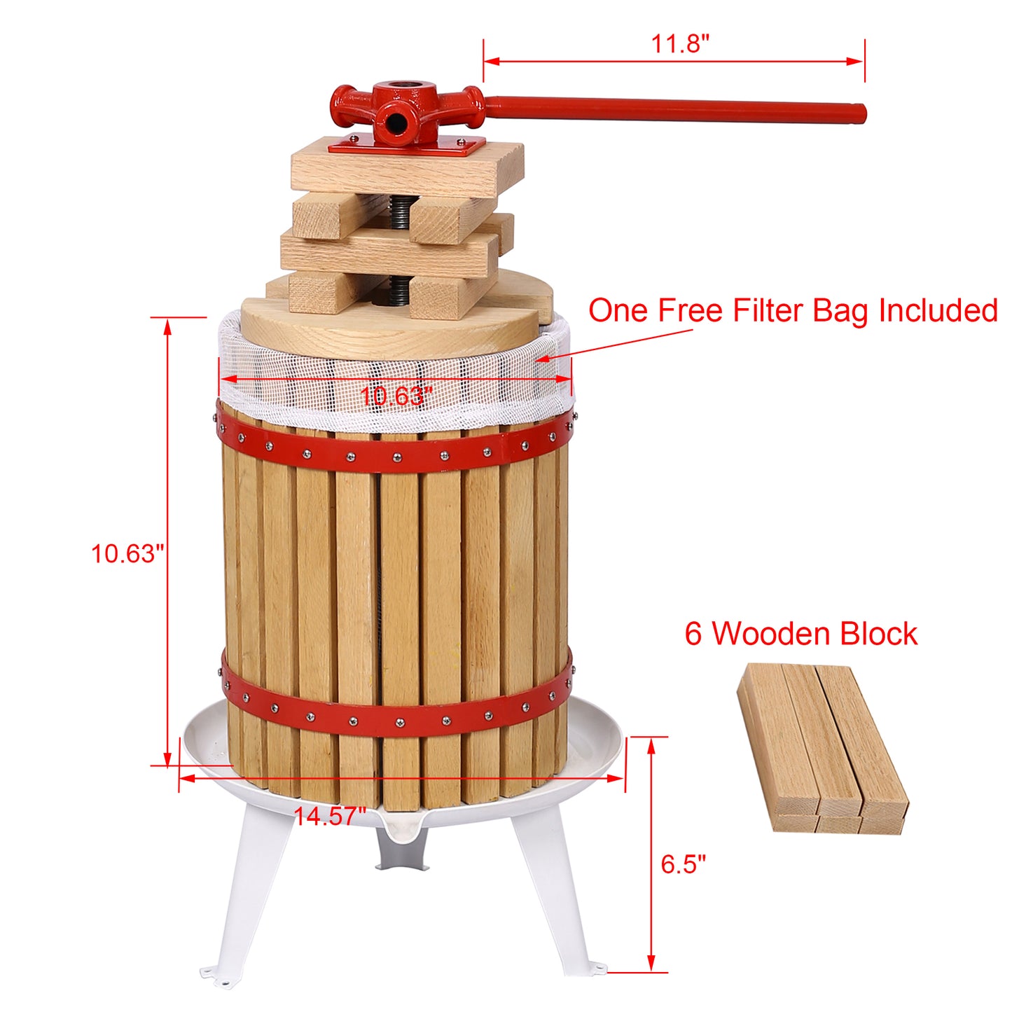 Fruit  Wine Press-3.17 Gallon/12L