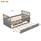 Multi-Functional Daybed with Drawers and Trundle, Gray - SolidRoot Buy Furniture USA