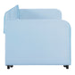 Upholstered Daybed Sofa Bed Twin Size With Trundle Bed and Wood Slat, Light Blue - SolidRoot Buy Furniture USA