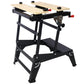 Multifunctional Workbench, Portable Foldable Workbench, Holds Up to 550 Pounds, with Adjustable Jaws, Vertical Clamping and Four Adjustable Rotating Pins, Suitable for DIY, Woodworking Livingsource