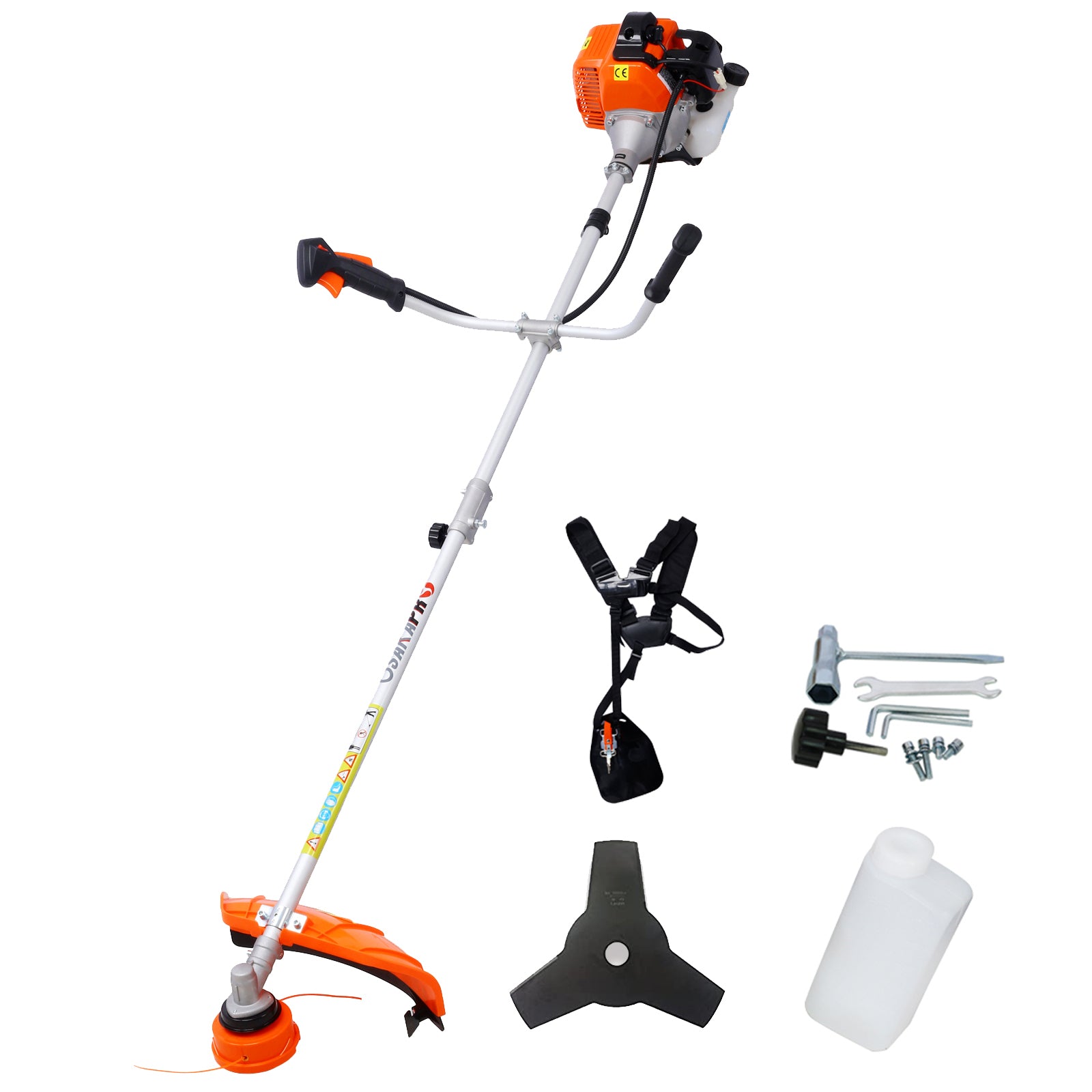 52cc Weed Eater/Wacker Gas Powered, 2 in 1 String Trimme,with 10'' Brush Cutter,Rubber Handle & Shoulder Strap Included SolidRoot Buy Furniture USA