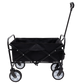 Minimeetall Multi-use Bag Collapsible Foldable Wagon Cart Beach Wagon Heavy Duty Utility Cart Utility Wagon Grocery Cart for for Camping ,3pcs  plastic Liner bag /Cover ,black Livingsource