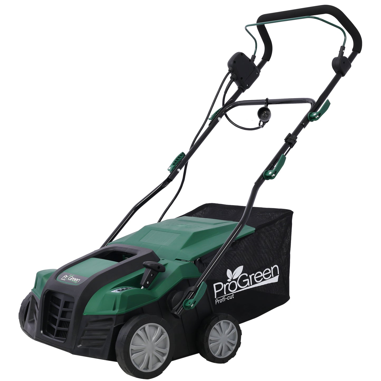 Garden Scarifier, 2-in-1 16INCH Dethatcher Scarifier,15 Amp Electric Lawn Dethatcher,Removable Collection Bag extra large 58QT