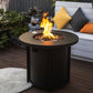 30inch Propane Round Fire Table 40000BTU Propane Fire Pit Table - SolidRoot Buy Furniture USA