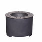 20.5 Inch x 15 Inch Dark Grey Faux Concrete Texture Smokeless Firepit With Wood Pellet/Twig/Wood As The Fuel Livingsource