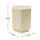 MGO Hexagonal Archaistic Side Table Livingsource