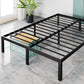 Heavy Duty Metal Bed Frame with Sturdy Steel Slat Support,QUEEN - SolidRoot Buy Furniture USA