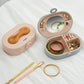 Spacious Bow Handle Jewelry Box for Rings, Bracelets, Necklaces, and Earrings - Versatile High-End Storage Solution. Livingsource