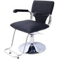 Stainless steel frame,Fashion style Hair Salon Chair Styling Heavy Duty Hydraulic Pump Barber Chair Beauty Shampoo Barbering Chair for Hair Stylist Women Man,with Barber Cape (Black) Livingsource