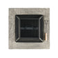 28" Concrete Wood Burning Outdoor Fire Pit Table with Lid - Stone Gray - SolidRoot Buy Furniture USA