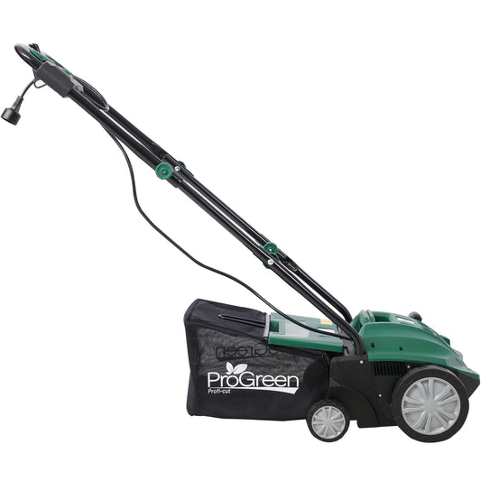 Garden Scarifier, 2-in-1 13INCH Dethatcher Scarifier,12 Amp Electric Lawn Dethatcher,Removable Collection Bag extra large 31.7QT - SolidRoot Buy Furniture USA