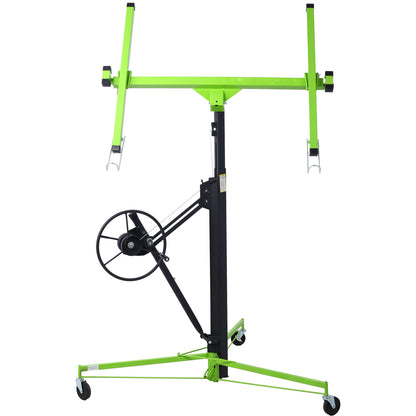 Drywall Lift Panel 11' Lift Drywall Panel Hoist Jack Lifter,GREEN+BLACK SolidRoot Buy Furniture USA