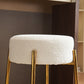 24" Tall, Round Bar Stools, Set of 2 - Contemporary upholstered dining stools for kitchens, coffee shops and bar stores - Includes sturdy hardware support legs Livingsource